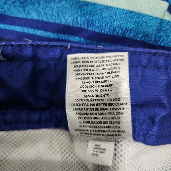 Art Class Boys Blue Striped Swim Boardshorts Size 12 - Picture 5 of 6